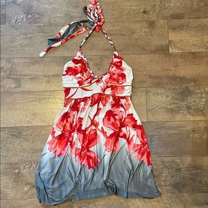 Floral Halter Summer Dress